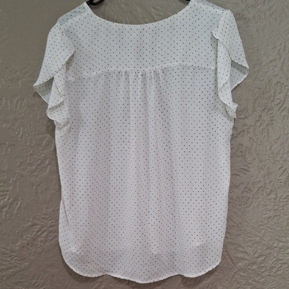 Philosophy Wome's  White Dotted Blouse Size L - Picture 5 of 8